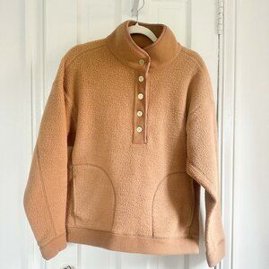 Dudley Stephens Palomino Pullover Camel Sherpa Fleece in Small